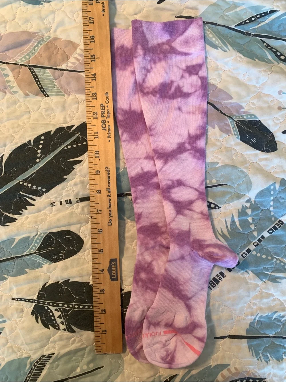 NWOT Tie-Dye Purple Compression Socks